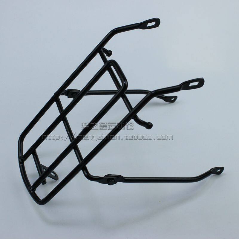 极速14寸自行车电动脚踏车折叠车后货架后座架铁质后行李架可带人