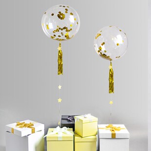 10Pcs 8-20 Transparent Bobo Bubble Balloon Helium Inflat