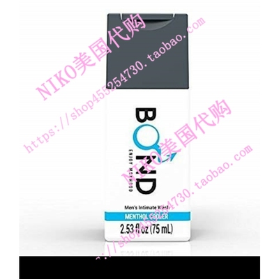 Bond Menthol Cool  MenS Intimate Wash