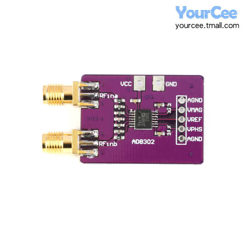 AD8302幅度相位检测模块 射频中频相位检测/宽带对数放大器鉴相器