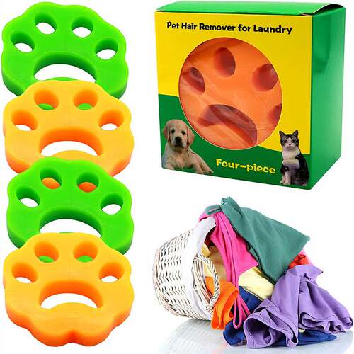 好货4pcs Pet Hair Remover Washing Machine Hair Remover Reusa
