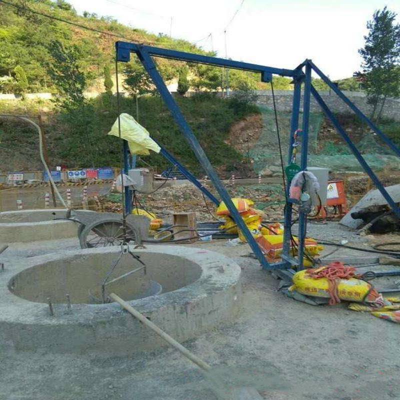 哈儿吊人工挖孔桩机摩擦桩打桩架子小吊机吊运机人工挖孔用挖桩机