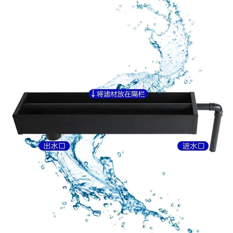 过滤棉水槽滤槽金鱼缸功能鱼缸上过虑过滤盒大鱼缸水过滤小型
