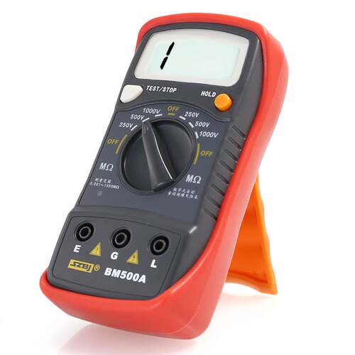 极速滨江BM500A数字绝缘电阻测试仪 电子摇表1000V 250V兆欧表电