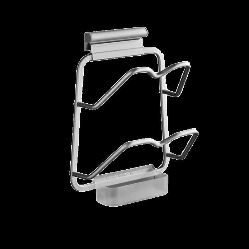 免打孔锅盖架厨房墙壁挂件带接水盘沥水太空铝菜板砧板置物架