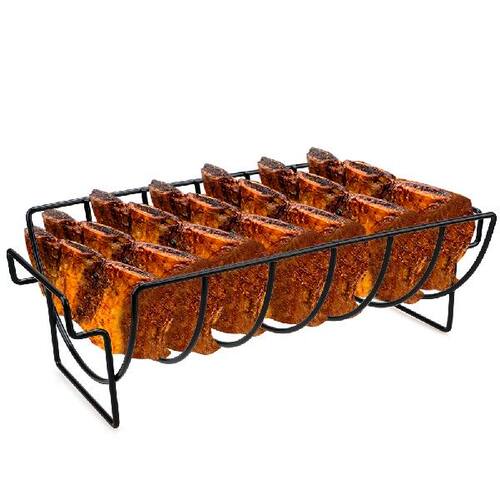 好货Non-Stick Rib Shelf Stand Barbecue Rib and Roast Rack