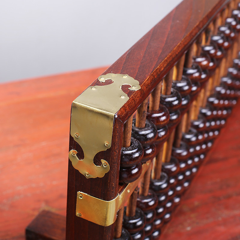 极速包邮33档木制老式实木算盘装饰摆件大算盘酒店会所账房挂件