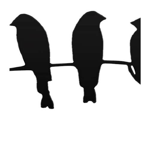 极速2023新款供应跨境独立站金属鸟墙艺术5只鸟树枝墙上装饰品树