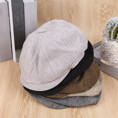 极速Men Newsboy Hat Retro Beret Hats Casual Set Caps Unisex