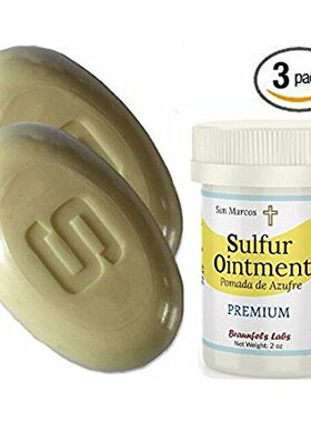 极速3 PACK- 10% Sulfur Ointment + (2) 10% Sulfur Soap, Go Al