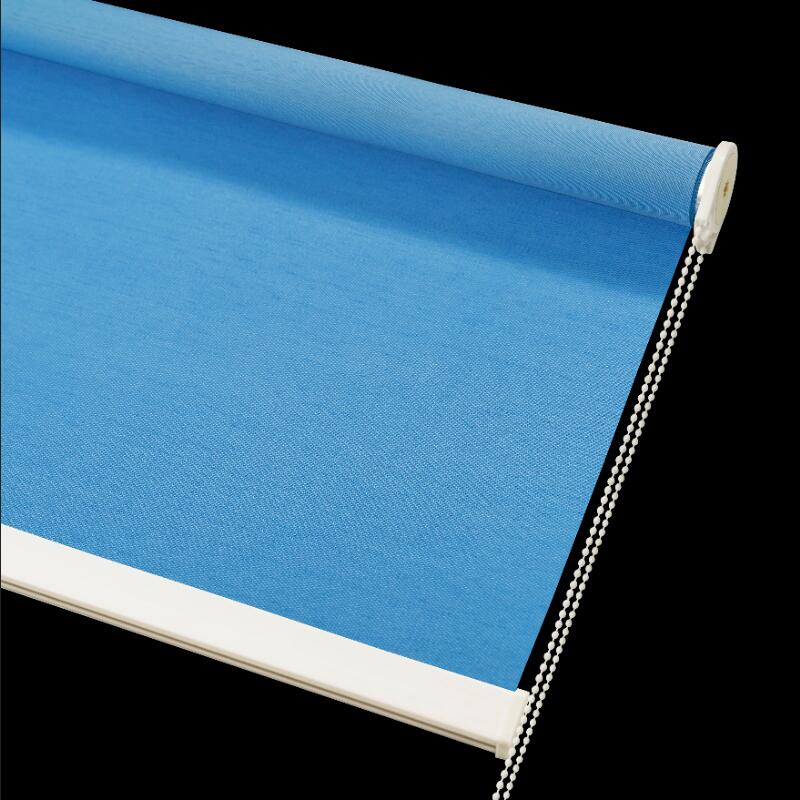 办公室窗户遮挡帘百叶窗帘卷拉式厨房遮光遮阳卷帘防水手拉免打孔