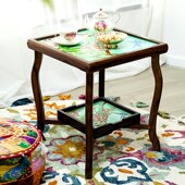 木南中古春泥飞燕折叠桌边几沙发角几方桌可移动方几家用客厅阳台