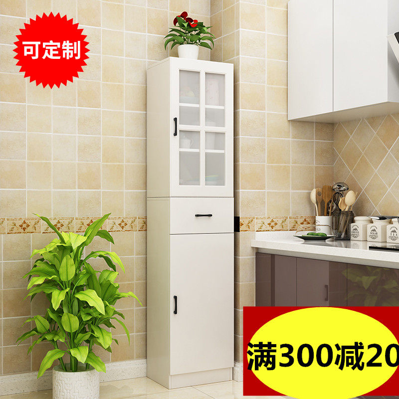 定制餐厅餐边柜简约高立柜玻璃柜客厅收纳柜子厨房储物冰箱边碗柜