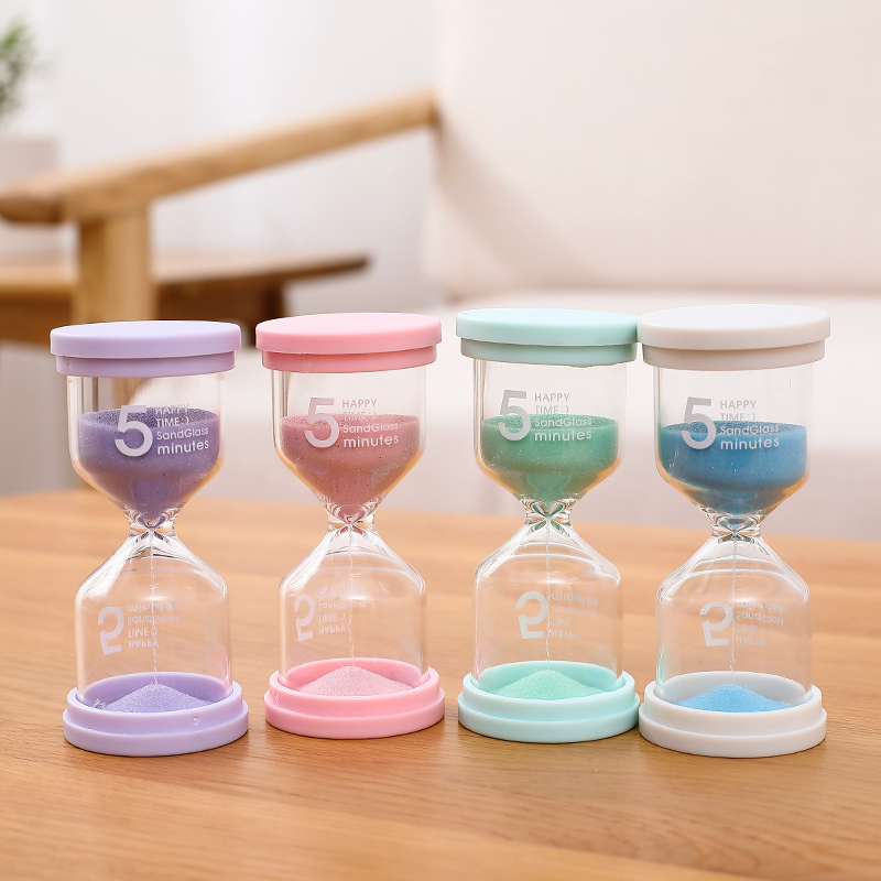 沙漏计时器儿童刷牙时间3/5/10/30/60分钟半一小时开学礼物流沙瓶