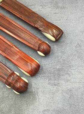 宣纸折扇文玩折扇全芯红木花头带头型宣纸扇10寸苏工扇面