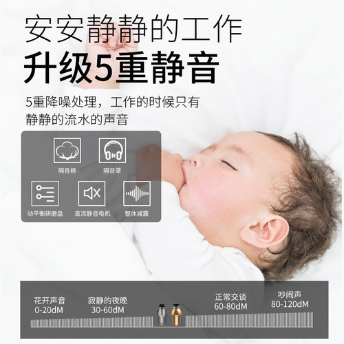 极速瑞仕凯厨房垃圾处理器家用水槽厨余食物垃圾处理器静音残渣粉