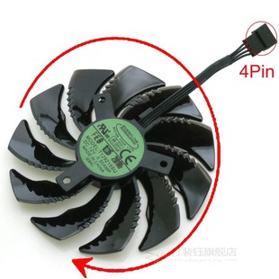 For 0.50A RX570 RX480 Gigabyte Fan VGA 87mm 12V T129215SU
