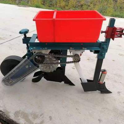 小型耕耘机配套播种机播种施肥盖土All可播种大豆高梁谷子玉米机