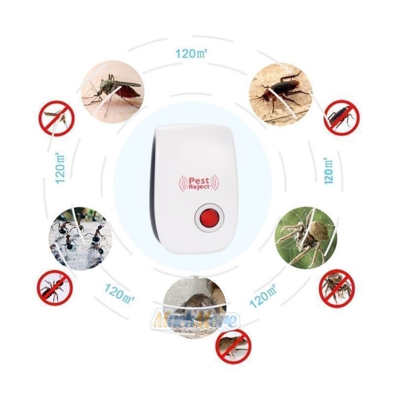 Ultrasonic Electronic Pest Mouse Cockroach Repeller Reject E