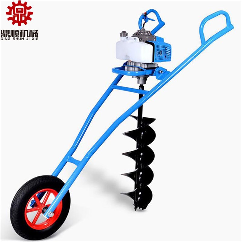 园工具汽油地钻手持植树家用小型农用钻孔坑打洞机钻冰机林怪手