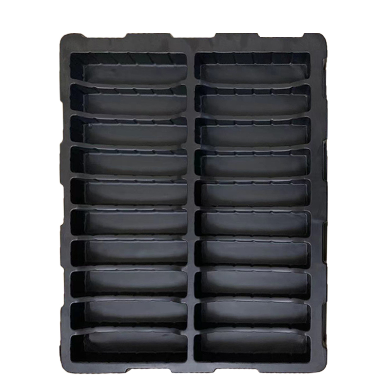 20格五金件铝管塑胶件PCB电子周转出货盘吸塑托盘防静电吸塑