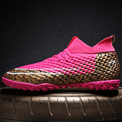 New Mens Football Shoes High Socks Football Shoes TF/FG Men