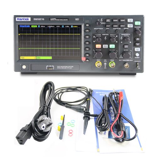 好货汉泰数字示波器DSO2C10 DSO2D10双通道数字存储示波器100M 15
