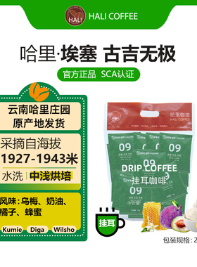 HALI COFFEE 埃塞古吉无极【挂耳咖啡】中浅度 10g*20包