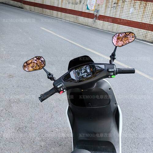 AOS9后视镜适用小牛U2九号机械师Mmax150p改装高清大视野反光镜