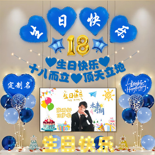 18岁成人礼背景装饰