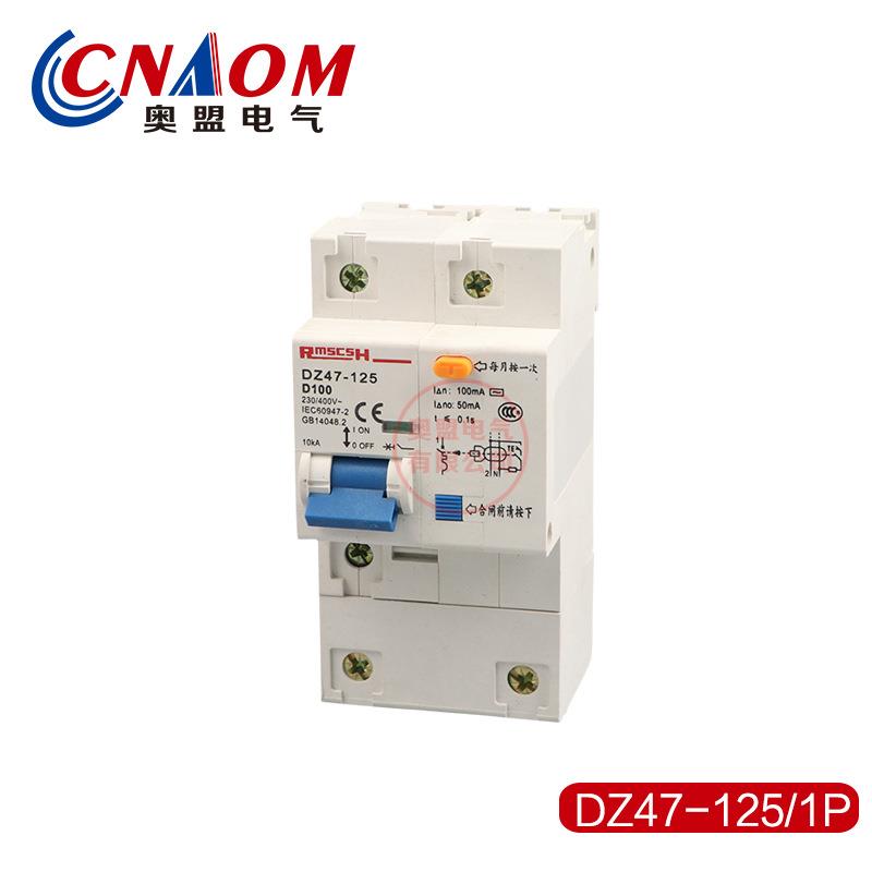 家用空气开关漏电断路器DZ471P+N100A125A保护器