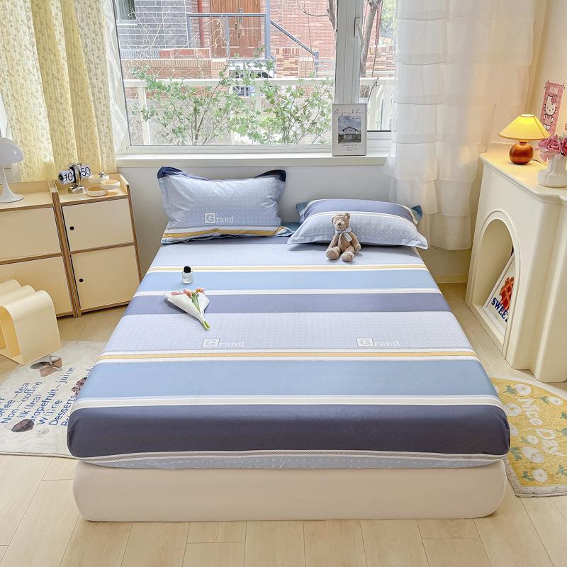 单件全棉床笠款纯棉床罩床垫保护套床上用品家用床防尘罩防螨