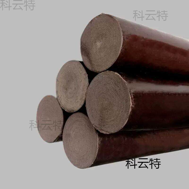 胶木棒布棒咖啡色绝缘棒电木棒电木布棒酚醛层压布棒8-200MM