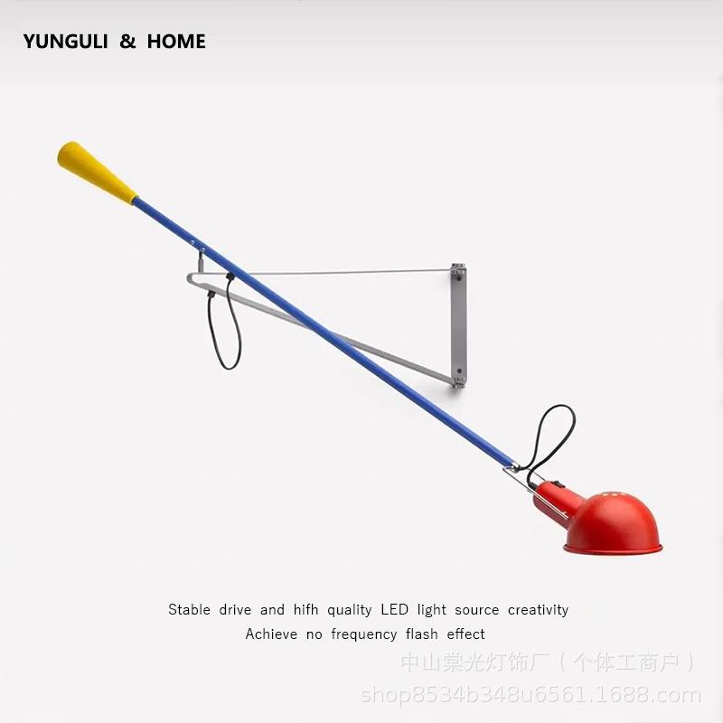 意大利Flos265长臂壁灯设计师北欧工业风摇臂长杆极简艺术阅读灯