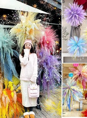 户外烟雾花套餐春季商场店铺橱窗装D饰室内婚庆美陈摆件拍照打卡