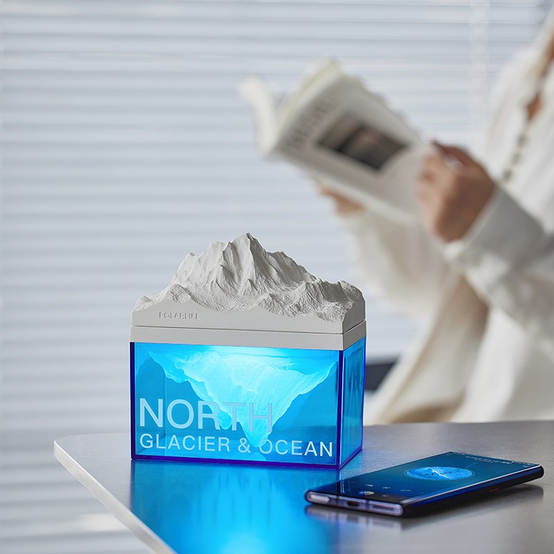 North  Glacier 极地冰川 桌面氛围灯 一起看T山听海 设计感摆件