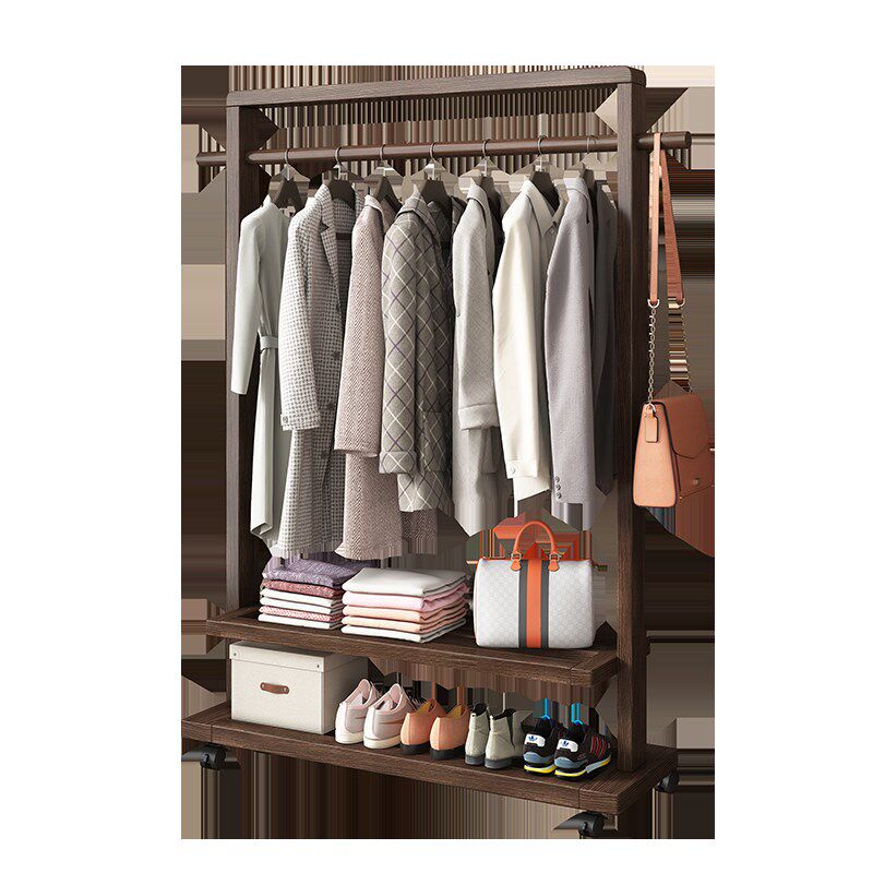 实木衣架落地衣架家用置衣架卧室民宿酒店室内挂衣架