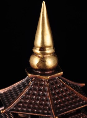 铜文昌塔摆件十三层文昌宝塔家居客厅酒柜书房学生桌面装饰品