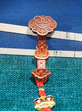 铜《如意手把件》中式国潮解压手把玩件 家居装饰工艺品 礼品