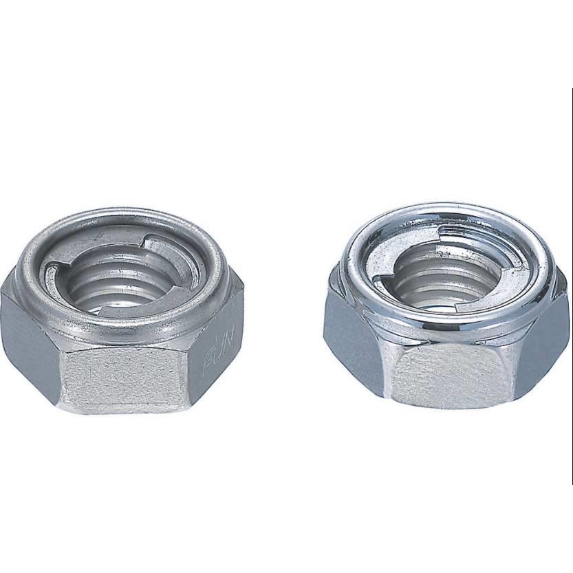 不锈钢U型钢片自锁螺母UNUTSZ 3 4 5 6 8 10 12 16 金属防松螺帽