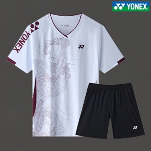 YONEX尤尼克斯短袖套装羽毛球服男女款速干透气运动服训练比赛