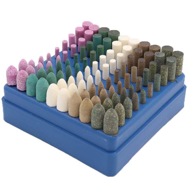 电磨套装火石仔砂轮/羊毛牛皮/橡胶芝麻抛光磨头混合套装柄100支,标准件/零部件/工业耗材,磨头,淘宝优惠券,粉丝福利购,淘宝优惠卷