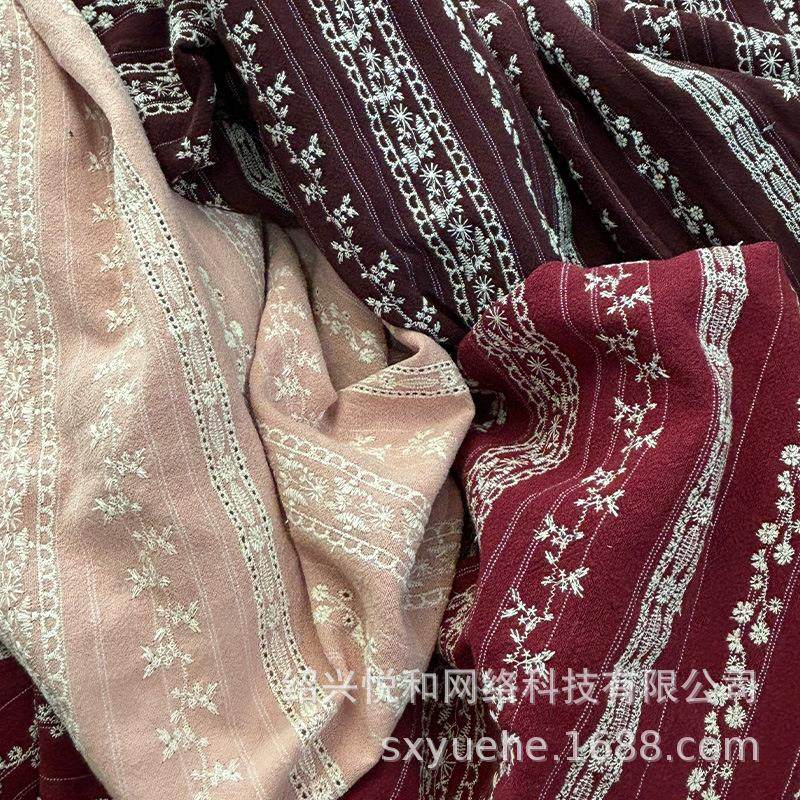 新品亚麻棉绣花布料民族风波西米亚服装面料蕾丝花边绣花布,居家布艺,绣布,淘宝优惠券,粉丝福利购,淘宝优惠卷