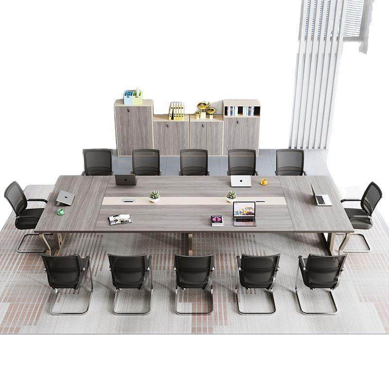 办公会议桌长桌子简约现代会议室培训工作台长条小型洽谈桌椅组合