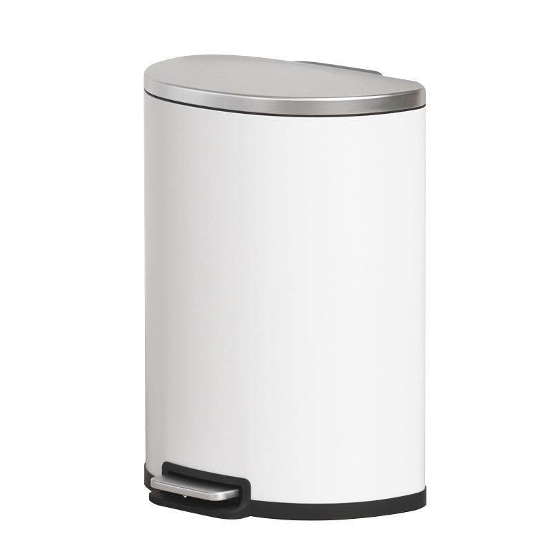 不锈钢垃圾桶家用客厅厨房外贸带盖脚踏式高颜值ins风垃圾桶