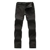 纯色户外登山裤 加厚保暖加绒裤 女 男防水防风滑雪裤 户外软壳冲锋裤