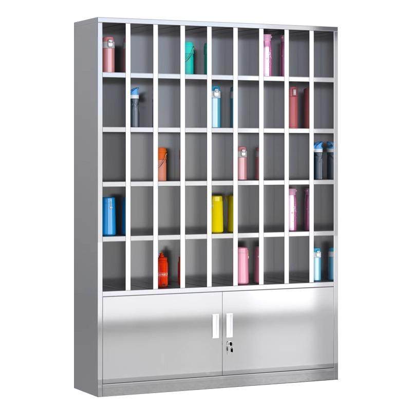 不锈钢水杯柜车间茶杯存放柜员工休息室多格带门置物架柜文件柜,商业/办公家具,办公储物柜,淘宝优惠券,粉丝福利购,淘宝优惠卷