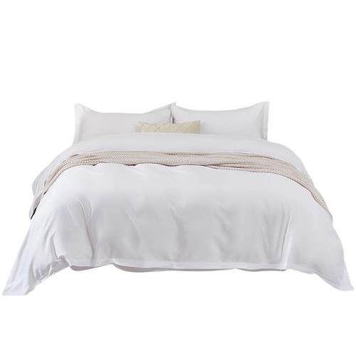 酒店四件套床上用品加密五星级民宿白色贡缎被套床单酒店布草