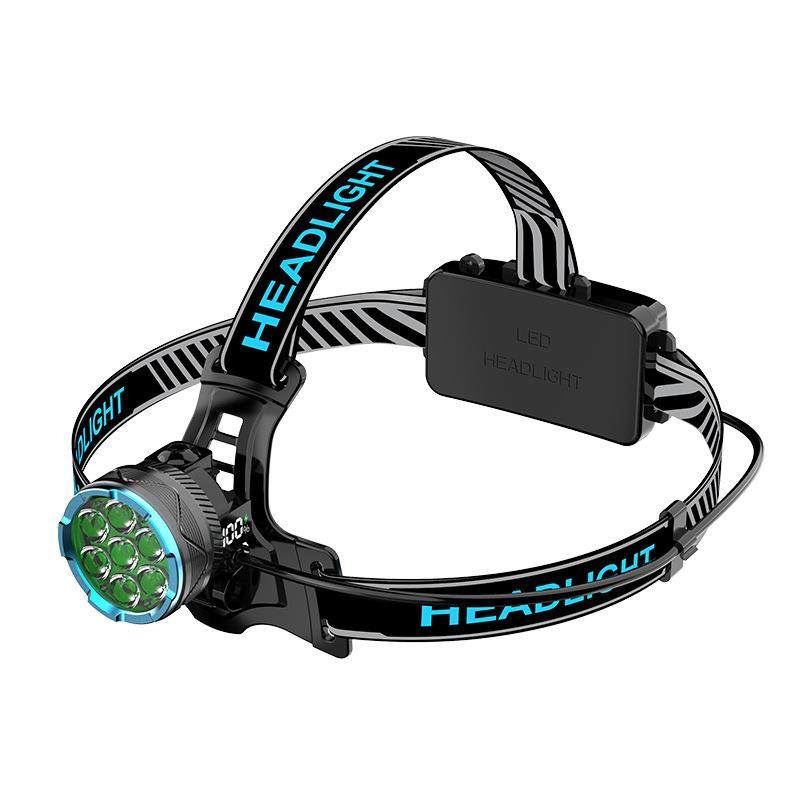 LED矩阵灯珠强光感应头灯大功率头部侧面数字电显户外照明电筒,户外/登山/野营/旅行用品,头灯,淘宝优惠券,粉丝福利购,淘宝优惠卷