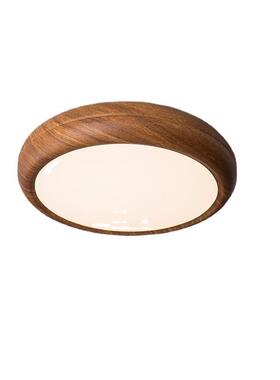 1北欧桃主卧室灯形吸顶灯代胡木色房间简约现书房灯led圆节能灯具